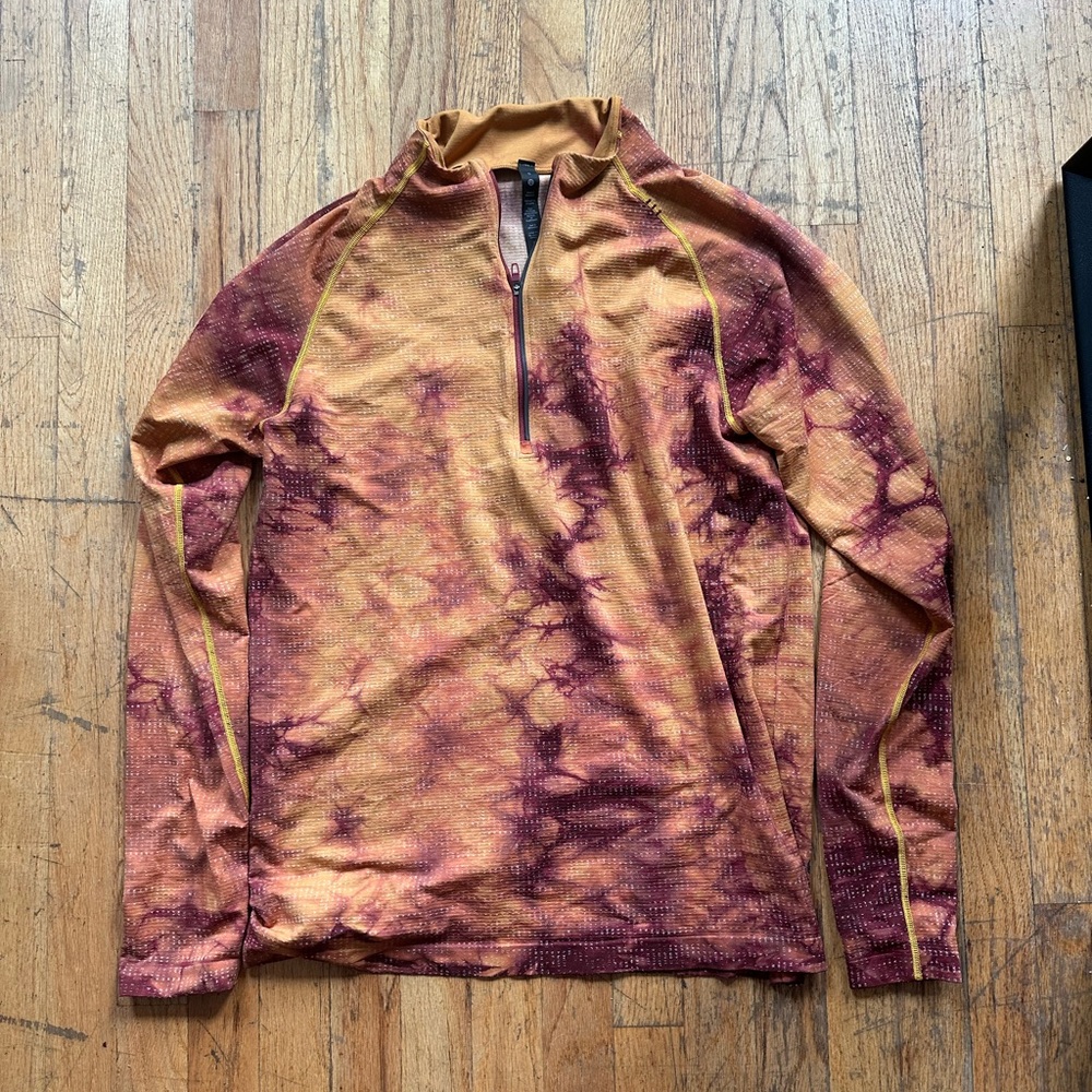 lululemon athletica Tie-Dye Long Sleeve Shirt - Purple and Gold